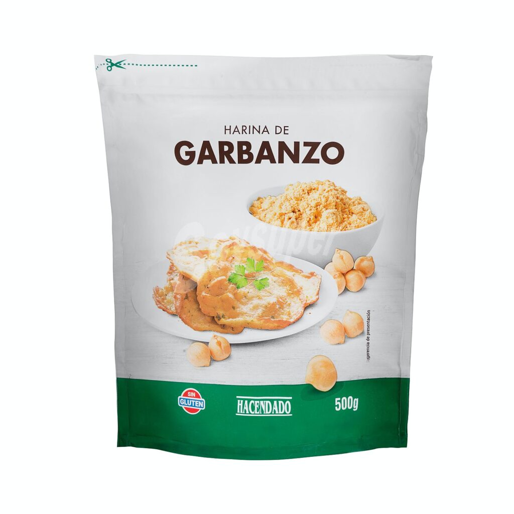 Harina de garbanzo sin gluten para el SOP