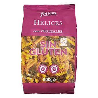 helices de vegetales sin gluten para el SOP